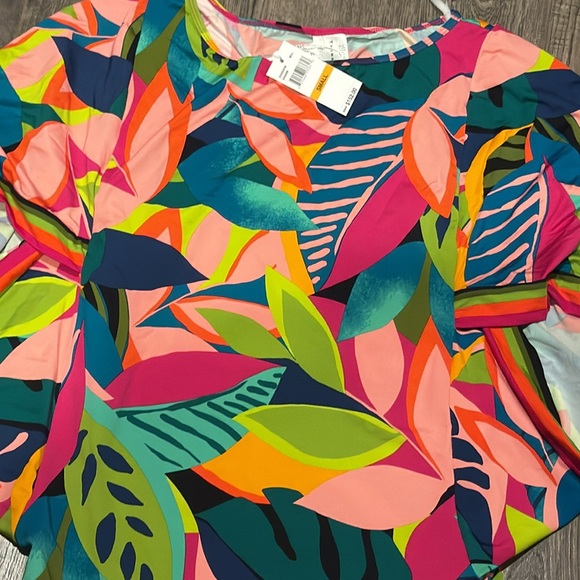 Trina Turk Rainforest Swim Tunic Size Small Brand New With Tags - Picture 5 of 9